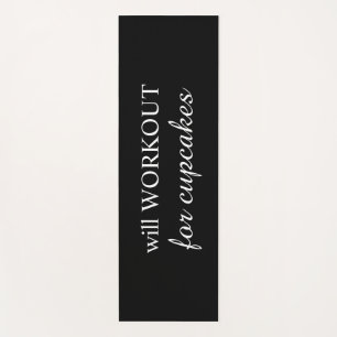 Will WORKOUT für Cupcakes Yoga Mat Yogamatte