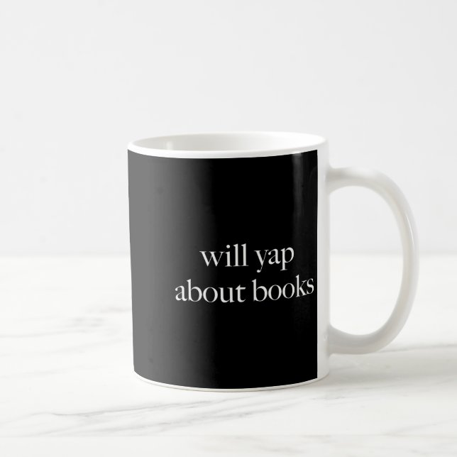 Will Yap über Bücher, ästhetische Lektüre, lustige Kaffeetasse (Rechts)