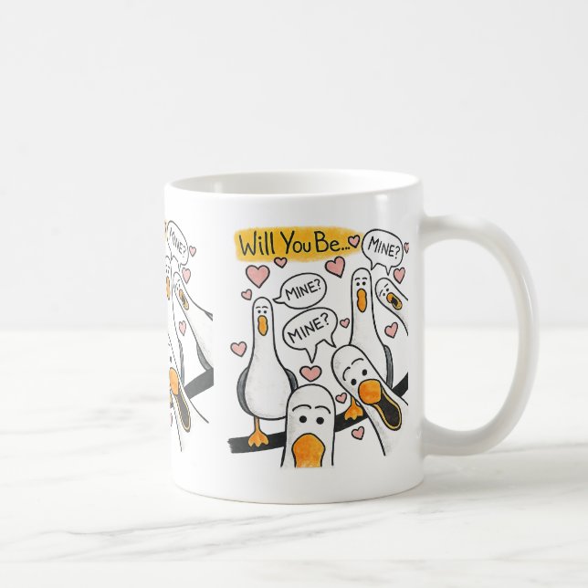 Will You Be Mine? Valentine Mug Kaffeetasse (Rechts)