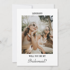 Will You Be My Bridesmaid Bridesmaid Proposal Card Einladung