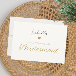 Will you be my bridesmaid card - Bridesmaid gift Feiertagskarte