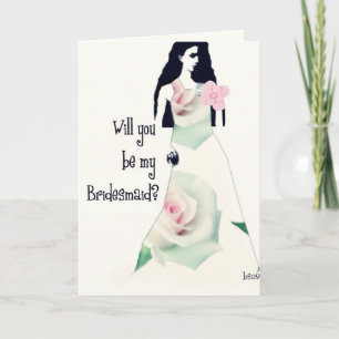 will you be my bridesmaid? einladung