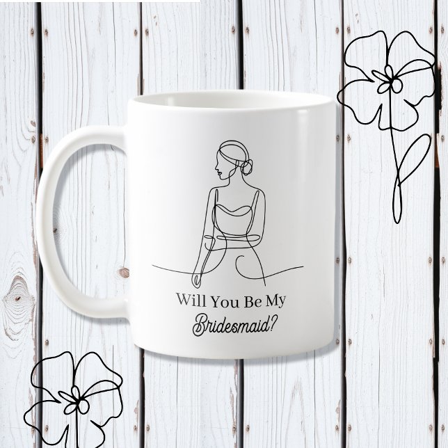 Will You Be My Bridesmaid Proposal Kaffeetasse (Von Creator hochgeladen)
