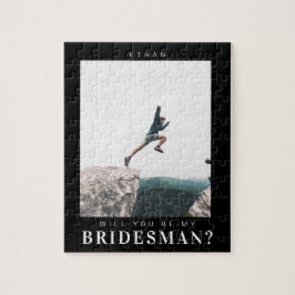 Will you be my Bridesman Minimalist Photo Modern Puzzle
