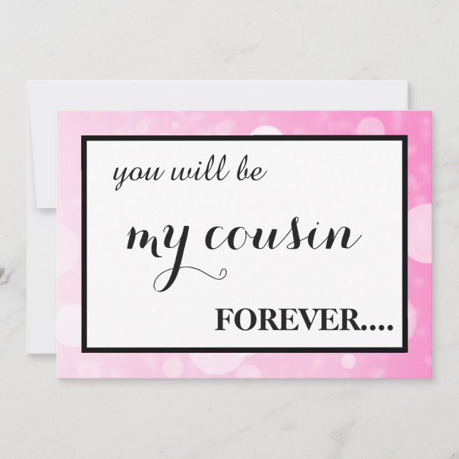 Will you be my junior bridesmaid? invitation einladung (Vorderseite)