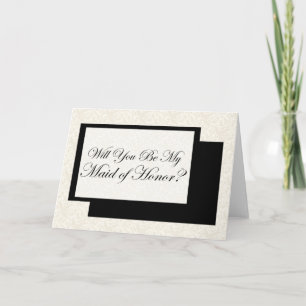 Will You be My Maid of Honor? Einladung