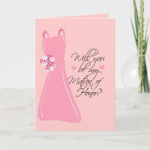 "Will you be my Matron of Honor?" Einladung