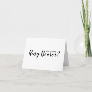 Will You Be My Ring Bearer? Modern Proposal Card Einladung