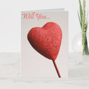 Will You Be My Valentine Card Feiertagskarte