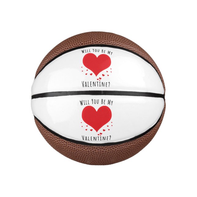 Will you be my valentine mini basketball (Vorderseite)