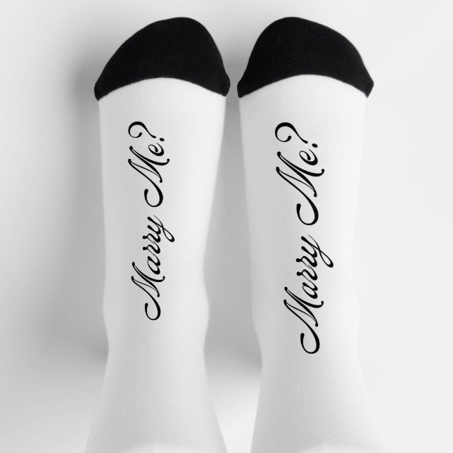 Will Your Marry Me Vorschlag New Socks Socken (Oben)
