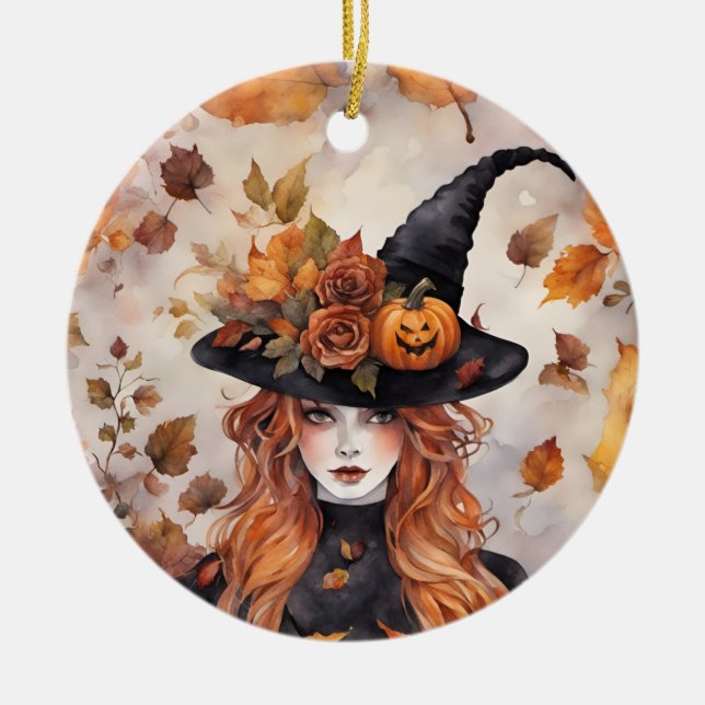 Willa Die Hexe Keramik Ornament (Vorne)