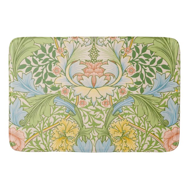 Willam Morris Myrtle Garden Floral Classic Badematte (Vorderseite)