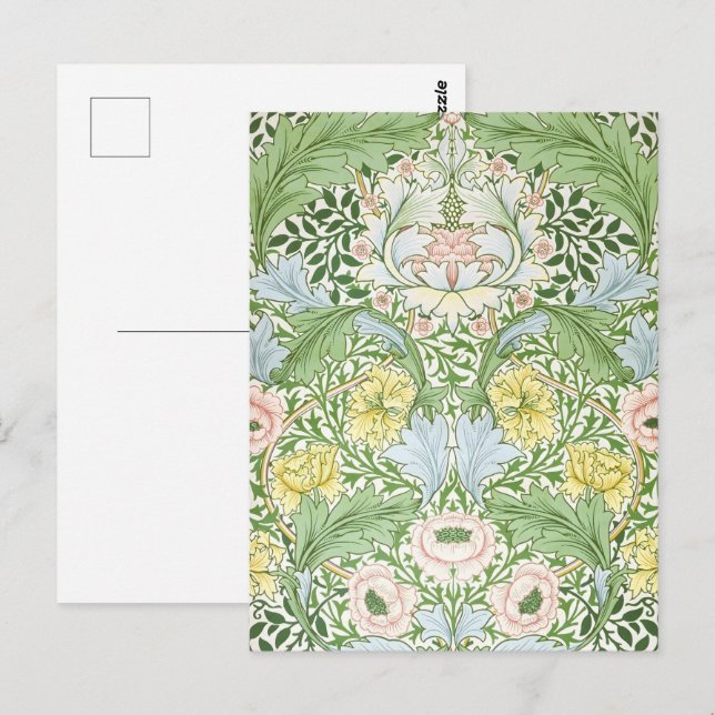 Willam Morris Myrtle Garden Floral Classic Postkarte (Vorne/Hinten)