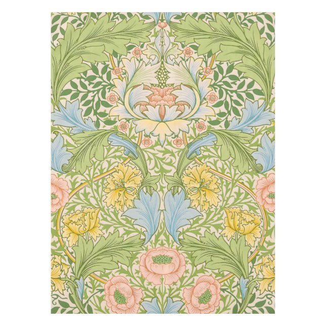 Willam Morris Myrtle Garden Floral Classic Tischdecke (Vorderseite)