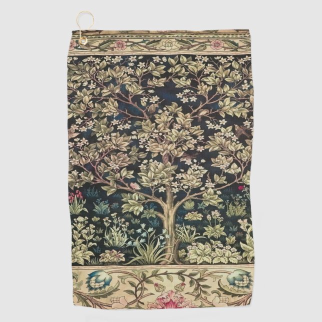 Willam Morris schöne Designs und Kreationen, Vint Golfhandtuch (Vorderseite)