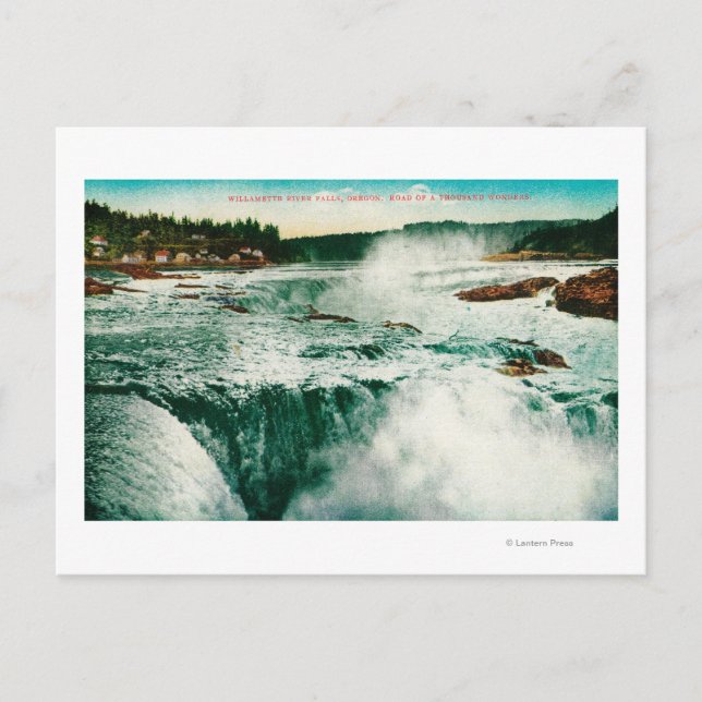 Willamette Falls in Portland 2 Postkarte (Vorderseite)