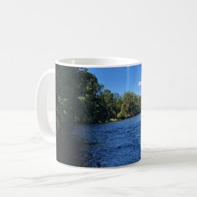 Willamette River, Elijah Bristow Staat Park, OR Kaffeetasse (Vorderseite Links)