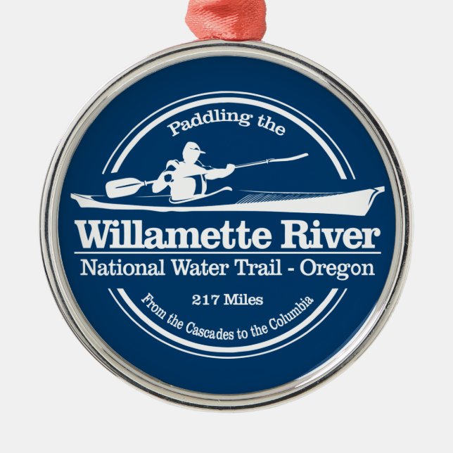 Willamette River NWT (SK) Ornament Aus Metall (Vorne)