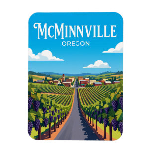 Willamette Valley Weg USA Magnet