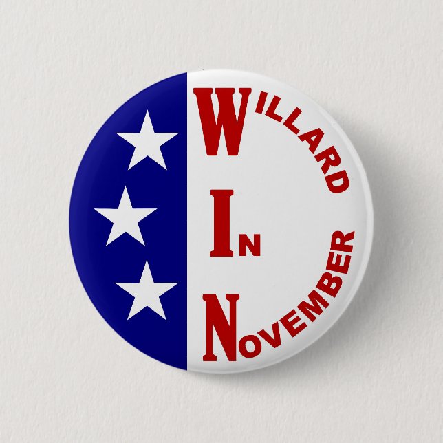 Willard im November mit Sternen Button (Vorderseite)