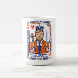 Willem-Alexander Spielkarte - Herzkönig Konings Kaffeetasse
