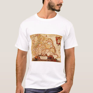 Willem Janszoon Blaeu Alte deutsche Karte Sammlung T-Shirt