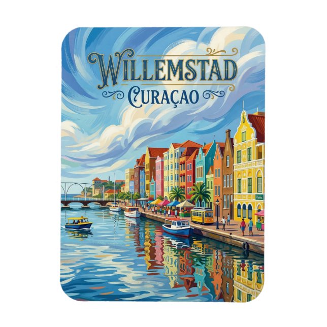 Willemstad Curaçao Magnet (Vertikal)