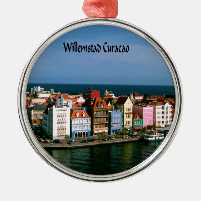 Willemstad Curaçao Ornament Aus Metall (Vorne)