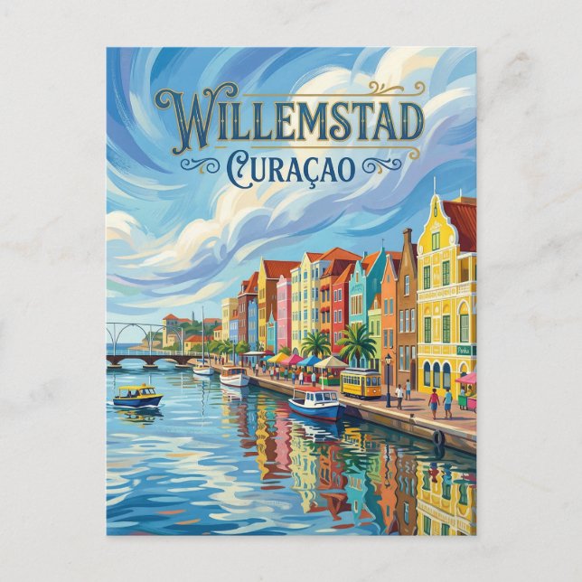 Willemstad Curaçao Postkarte (Vorderseite)