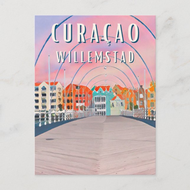 Willemstad: Die bunte Schönheit von Curaçao Postkarte (Vorderseite)