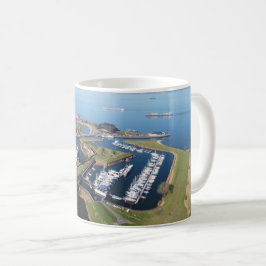 Willemstad Nederland drone overzicht. Kaffeetasse