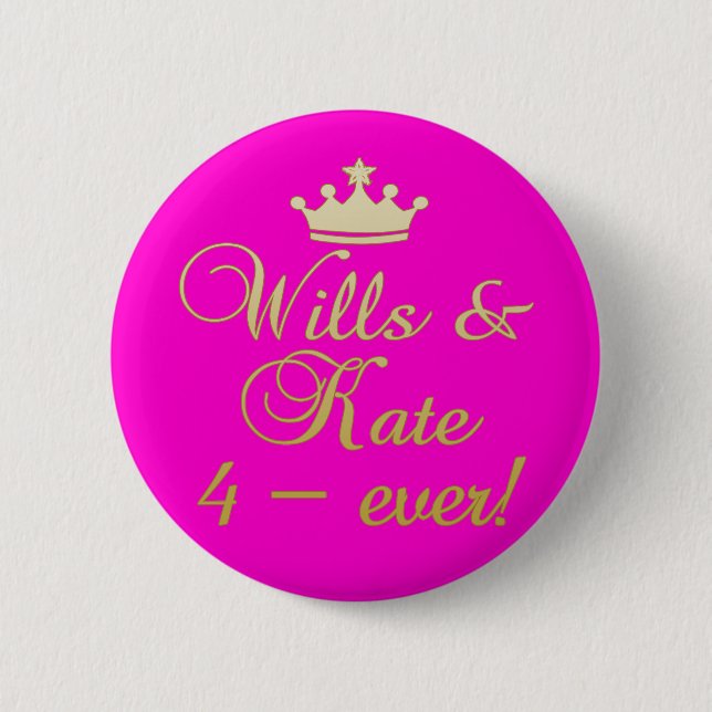 Willen u. Kate 4-Ever T - Shirts, Tassen, Button (Vorderseite)