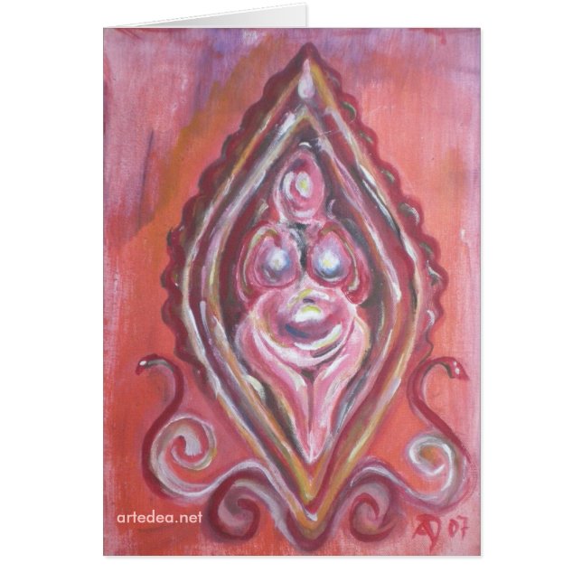 Willendorferin - Grußkarten (Vorne)