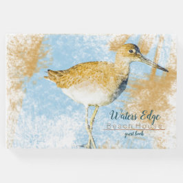 Willet Shorebird Beach Coastal Art Urlaub Rental Gästebuch