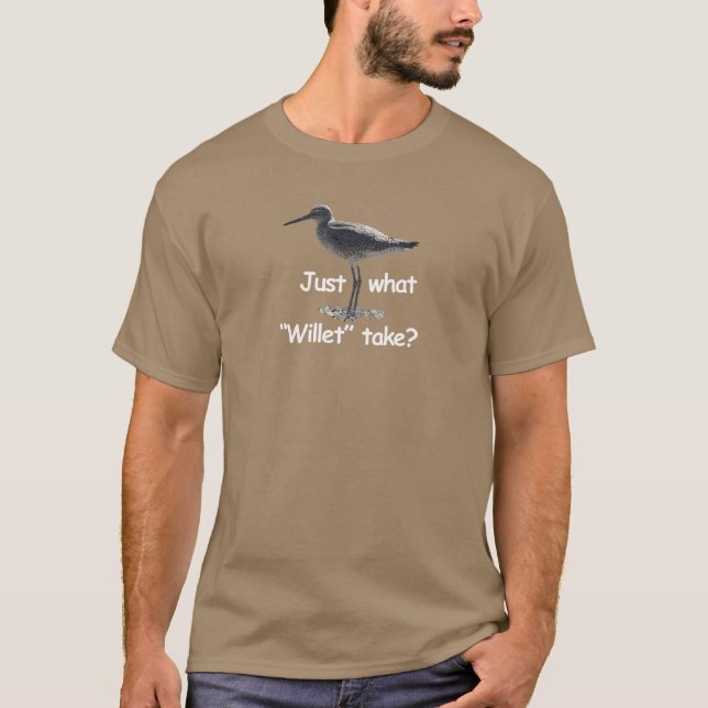 Willet - Vogel-Spaß. Gerade welches willet Nehmen? T-Shirt (Vorderseite)