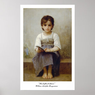 William-Adolphe Bouguereau, "Die schwierige Lektio Poster