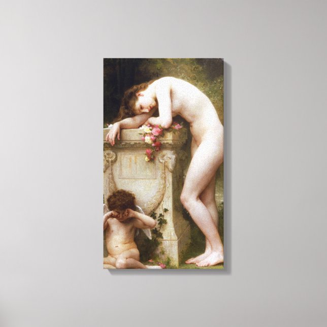 William-Adolphe Bouguereau - Elegy Leinwanddruck (Vorderseite)