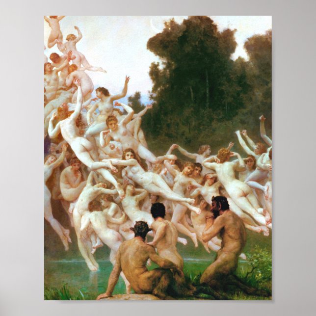 William Adolphe Bouguereau Les Oreades 1902 Poster (Vorne)
