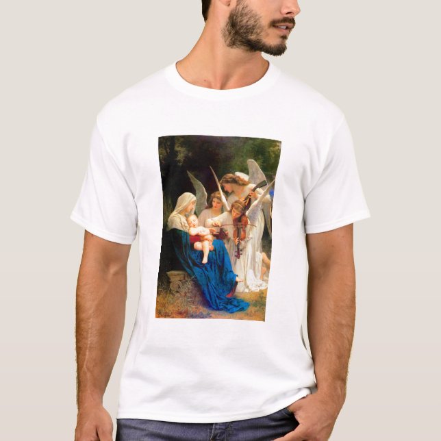 William Adolphe Bouguereau Song der Engel T-Shirt (Vorderseite)