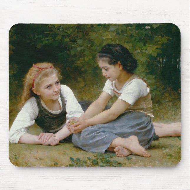 William-Adolphe Bouguereau - The Nut Gatherers Mousepad (Vorne)