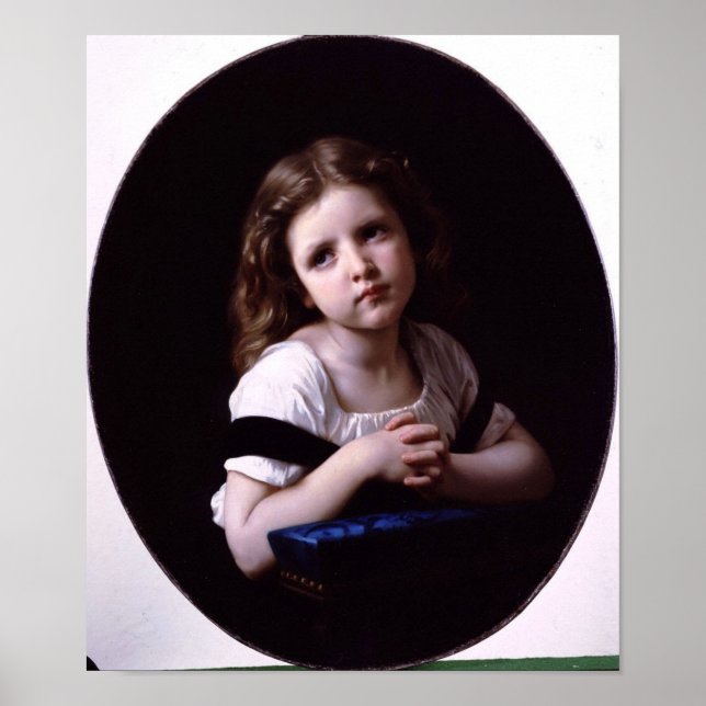 William-Adolphe Bouguereau-The Prayer Poster (Vorne)