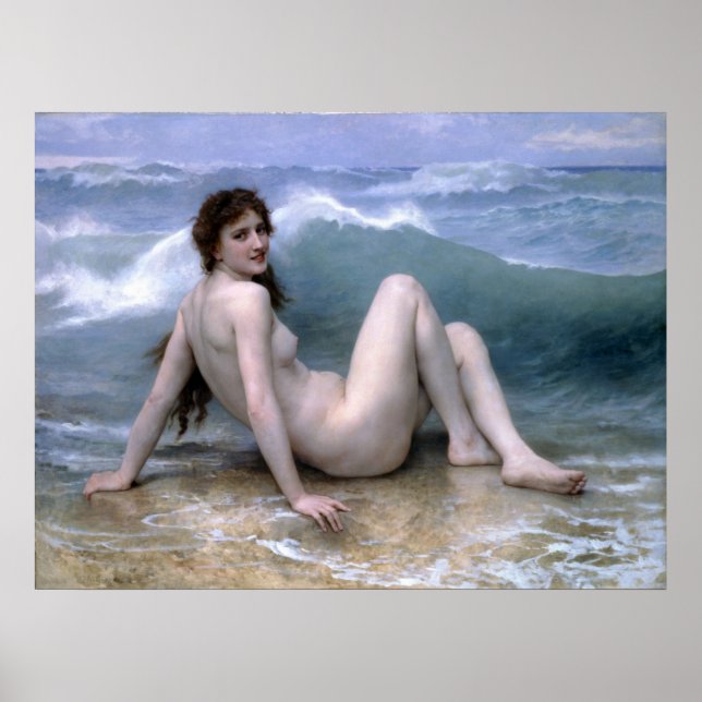 William-Adolphe Bouguereau-The Wave Poster (Vorne)