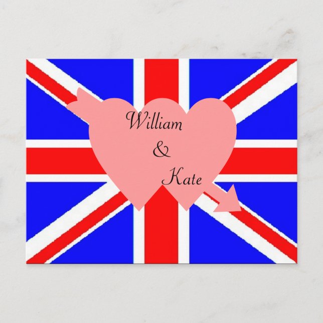 William and Kate Royal Wedding Postcard Postkarte (Vorderseite)