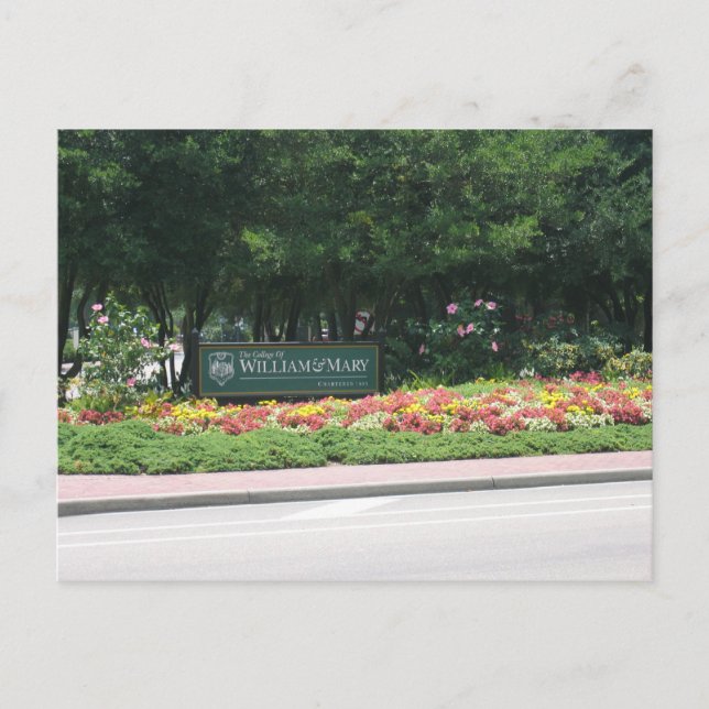 William and Mary Postcard Postkarte (Vorderseite)