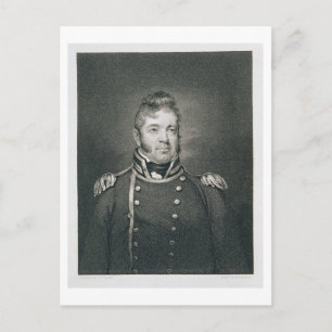 William Bainbridge (1774-1833), graviert durch Geo Postkarte