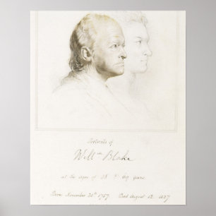 William Blake (1757-1827) in Youth and Age (Graphi Poster
