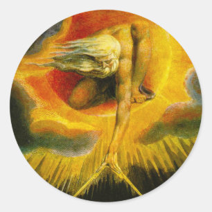 William Blake alt von den Tagesaufklebern Runder Aufkleber
