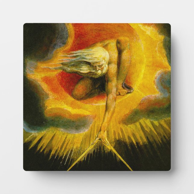 William Blake Ancient of Days Plaque Fotoplatte (Vorderseite)