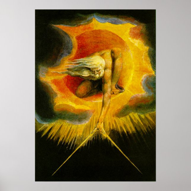 William Blake Ancient of Days Poster (Vorne)